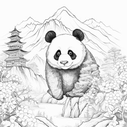 pandas in japan forest