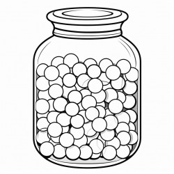 a closed container of rolled bubble gum