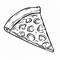 a slice of pizza