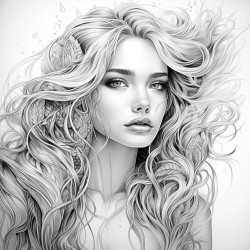 person with beautiful straight hair