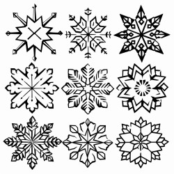 snowflakes cut out of paper