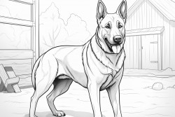 dog from the breed belgian malinois