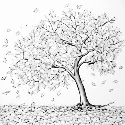 falling leaves from a tree