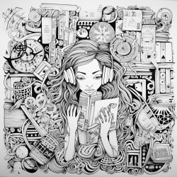 i want a complicated coloring page that includes fancy designs and that emphasizes texts that reads no phones in this class