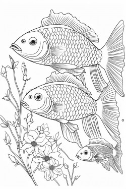 fish coloring book