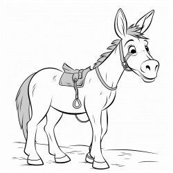 donkey wearing a sombero