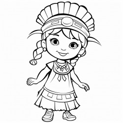 create a pencil sketch of a chichimeca