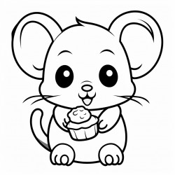 a cute tiny mouse