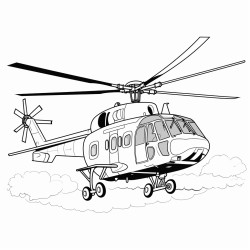 helicopter taking off