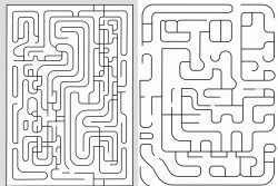 the letter a maze for coloring book
