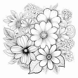 flowers herat shaped