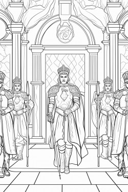 united kingdom kings guards in changing ceremony