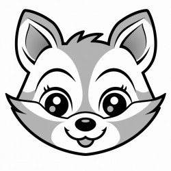 excited racoon face