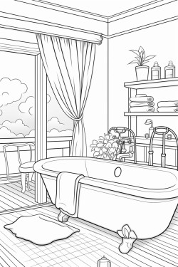 coupe dune maison avec salon salle de bain toilette salle de bain chambre cuisine jardin et une famille a lintrieur