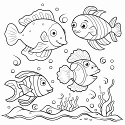cute sea animals under the sea