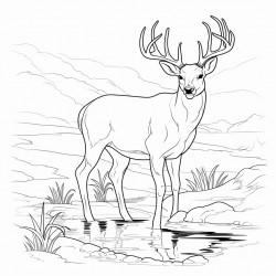 deer drinking from water who has cwd