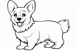cute cartoon corgi
