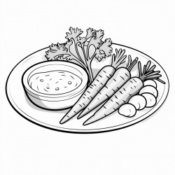 baby carrots with a light tahini dressing snacks food in bold and easy