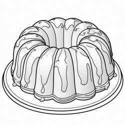 bundt cake with a piece removed