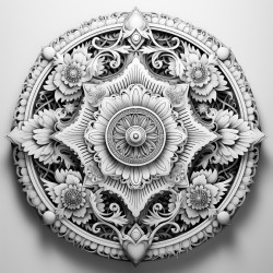 mandala with confidence word