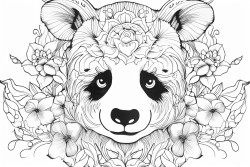 panda comiendo hojas