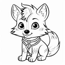 a cute kayuungaq  coloring bookvector white background black and white black drawing