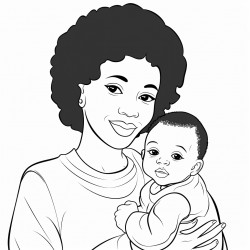 black lady and baby boy