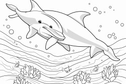 dolphins and rainbows