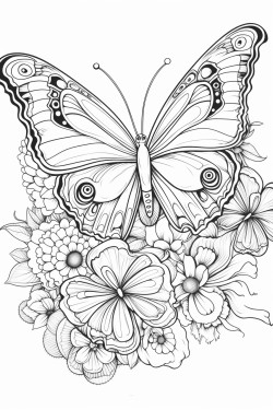 fantasy butterfly flowers