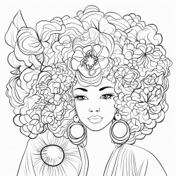 afro woman