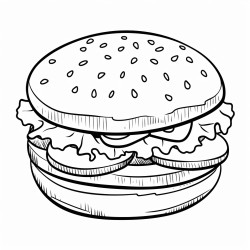 delicious hamburger