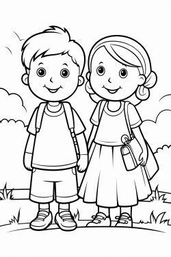 dos dibujos infantiles de encuentra las diferencias