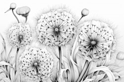 dandelion dreams dandelions in various stages from bloom to seed dispersal