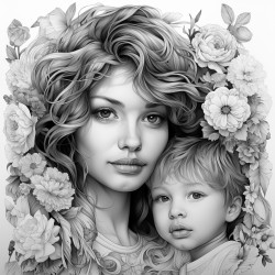 mother and son