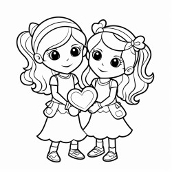 best friends hearts