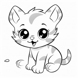 kitten playing