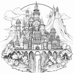 a fantasy earth themed castle