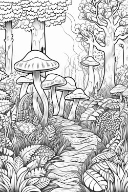 fantastical forest landscape