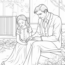 a girl missing her father