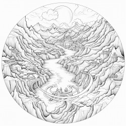 pangea with mountains