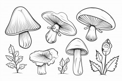 insects mushrooms