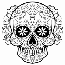 a skull for the day of the dead