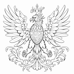 flaga polski i polak w stroju narodowym