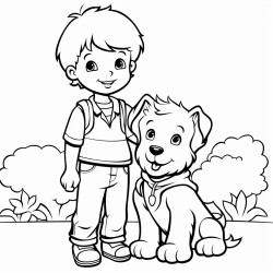 un perro un gato y un humano