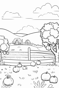 september fall day at a pumpkin patch with apples and apple cider