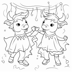 dancing cows