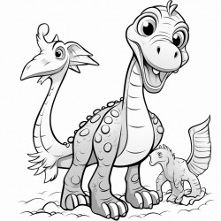 dinosaur with a giraffe neck six legs and has massive wings