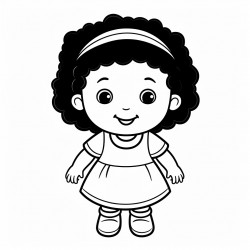 black 1 year old girl