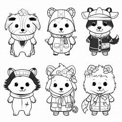 dog dressed up in costumes for different seasons and holidays