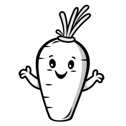 1 carrot clipart